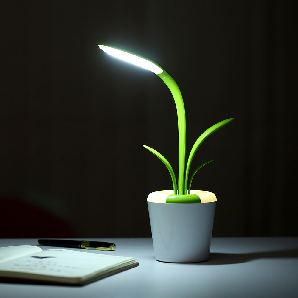 Modern Desk Plant Light USB Eye Protection LED Table Lamp