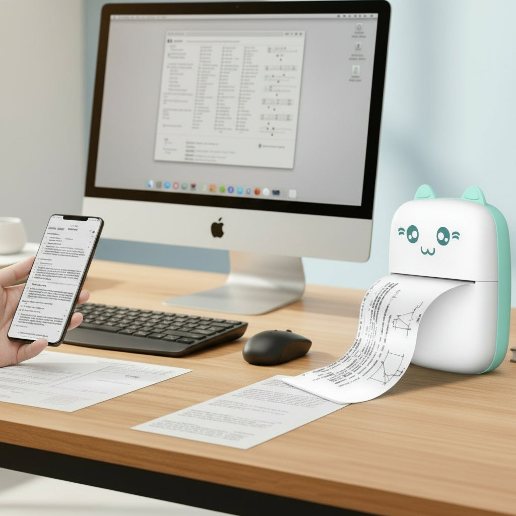 Mini Bluetooth Printer –  for Notes, Stickers & Study