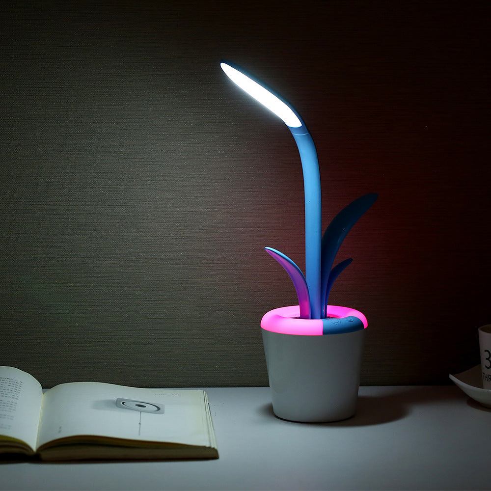 Modern Desk Plant Light USB Eye Protection LED Table Lamp