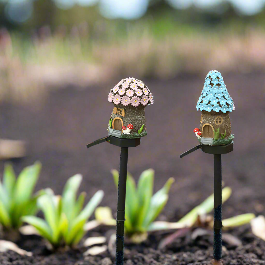 Outdoor Waterproof LED Solar Lights Mushroom Houses